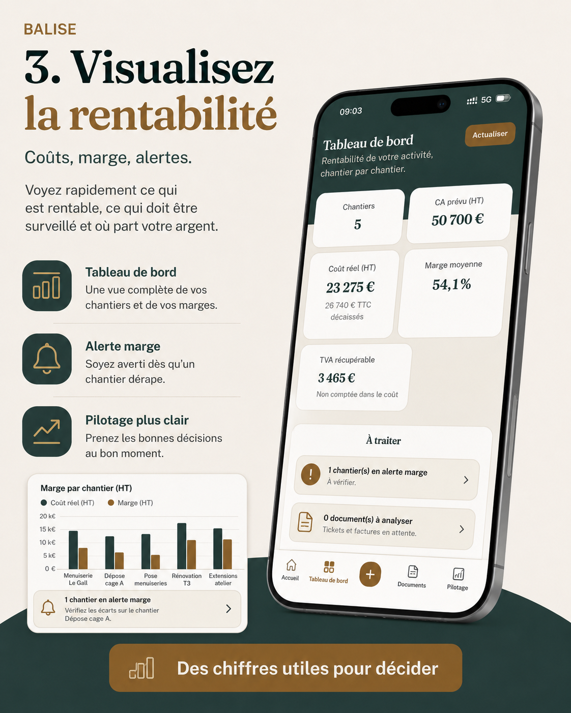 Capture Balise dépenses et justificatifs